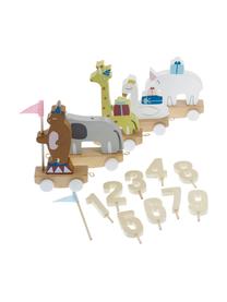 Geburtstagsdekoration Happy Animals, Buchenholz, Mitteldichte Holzfaserplatte (MDF), Sperrholz, Lotusholz, Metall, Filz, Bunt, B 50 x H 16 cm