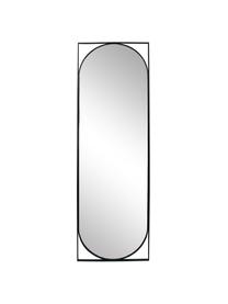 Oválné nástěnné zrcadlo Azurite, Černá, Š 37 cm, V 117 cm