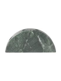 Marmor-Kerzenhalter Como, Marmor, Grün, marmoriert, B 28 x H 12 cm