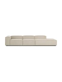 Modulaire XL chaise longue Lennon van corduroy, Bekleding: corduroy (92% polyester, , Frame: massief grenenhout, multi, Poten: kunststof De poten bevind, Corduroy beige, B 357 x D 119 cm, rugleuning rechts