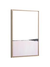 Ingelijste digitale print Wrigley, Lijst: gecoat MDF, Afbeelding: canvas, Lichtroze, zwart, B 60 x H 90 cm
