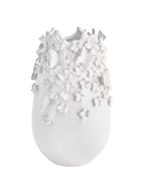 Wazon z kamionki Daphne, Kamionka lakierowana, Biały, Ø 23 cm x W 35 cm
