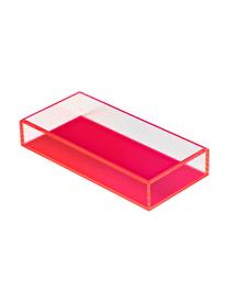 Dekotablett-Set Yuki, 2-tlg., Acrylglas, Rosa, Transparent, Set mit verschiedenen Größen