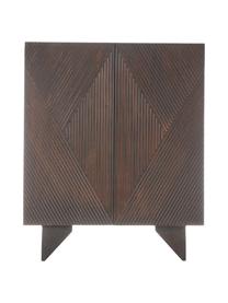 Credenza alta in legno di mango massiccio con ante Louis, Legno di mango, Larg. 100 x Alt. 120 cm