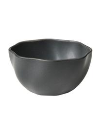 Mísa v organickém tvaru Limfjord, Kamenina, Antracitová, Ø 14 cm, V 7 cm