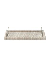 Dekorativní tác z mramoru Terri, Béžová, mramorovaná, Š 30 cm, V 5 cm