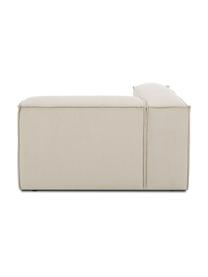 Eckmodul Lennon aus Cord, Bezug: Cord (92% Polyester, 8% P, Gestell: Massives Kiefernholz, FSC, Füße: Kunststoff, Cord Beige, B 119 x T 119 cm, Eckteil rechts