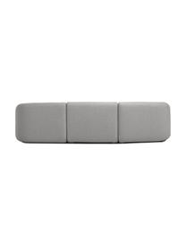 Sofá modular Sofia (3 plazas), Tapizado: 100% polipropileno Alta r, Tapizado: relleno de espuma, Estructura: madera de pino macizo, ag, Patas: plástico, Tejido gris, An 278 x F 95 cm