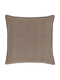 Cojín sofá Lennon, Tapizado: 100% poliéster, Tejido marrón, An 60 x L 60 cm