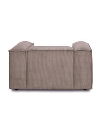 Sessel Lennon aus Cord, Bezug: Cord (92% Polyester, 8% P, Gestell: Massives Kiefernholz, FSC, Beine: Kunststoff, Cord Braun, B 130 x T 101 cm