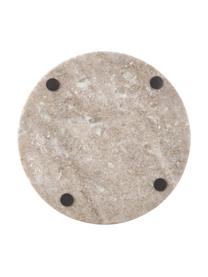Plateau rond en marbre décoratif brun Venice, Marbre, Brun, Ø 25 cm