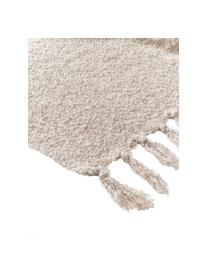 Manta con flecos Mysa, 100% acrílico, Beige, An 120 x L 150 cm