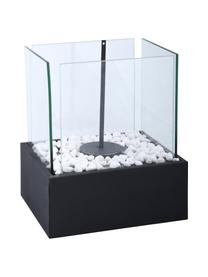 Quemador de bioetanol Damin, Negro, transparente, An 25 x Al 28 cm