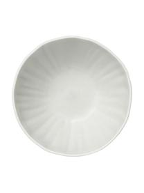 Misky s reliéfem Sali, matné, 4 ks, Porcelán, Světle šedá, Ø 17 cm, V 8 cm