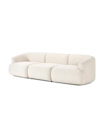Modulares Sofa Sofia (3-Sitzer), Bezug: 100 % Polypropylen Der ho, Gestell: Fichtenholz, Spanplatte, , Füße: Kunststoff, Webstoff Cremeweiß, B 273 x T 103 cm