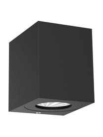 Applique murale d'extérieur LED design, spot orientable Canto Kubi, Aluminium, enduit, Noir, larg. 9 x haut. 10 cm