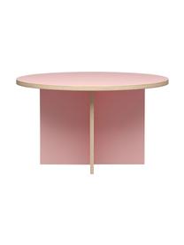 Runder Esstisch Cirkel, Ø 129 cm, Tischplatte: Eurolight, Mitteldichte H, Gestell: Eurolight, Mitteldichte H, Rosa, Ø 129 x H 74 cm