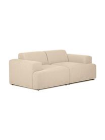 Sofá Melva (2 plazas), Tapizado: 100% poliéster Alta resis, Estructura: madera de pino maciza, ce, Patas: plástico, Tejido beige oscuro, An 198 x F 101 cm