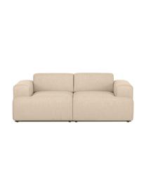 Sofá Melva (2 plazas), Tapizado: 100% poliéster Alta resis, Estructura: madera de pino maciza, ce, Patas: plástico, Tejido beige oscuro, An 198 x F 101 cm