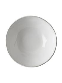 Servierschale White Organic aus Steingut in Weiß, Steingut, Weiß, Ø 33 x H 10 cm