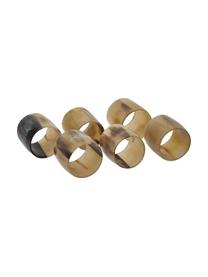 Servetringen Jay, 6 stuks, Hoorn, Bruintinten, Ø 4 cm