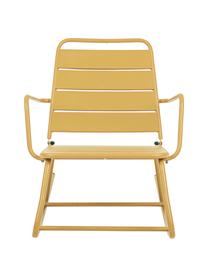 Fauteuil de jardin à bascule Lillian, Acier, revêtement par poudre, Ocre, larg. 63 x haut. 74 cm