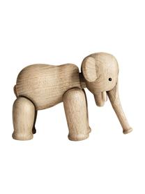 Designer-Deko-Objekt Elephant aus Eichenholz, Eichenholz, lackiert, Eichenholz, B 17 x H 13 cm