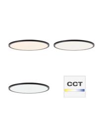 Plafonnier LED avec couleur changeante et télécommande Tuco, Noir, Ø 50 x haut. 3 cm