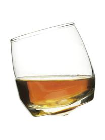 Whiskygläser Rocking mit rundem Boden, 6 Stück, Mundgeblasenes Glas, Transparent, Ø 7 x H 9 cm, 200 ml