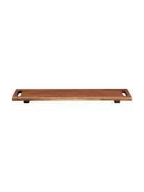 Deska do serwowania z drewna Wood, Drewno naturalne, Ciemne drewno naturalne, D 60 x S 13 cm