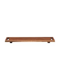 Deska do serwowania z drewna Wood, Drewno naturalne, Ciemne drewno naturalne, D 60 x S 13 cm