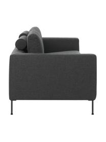 Sofá Cucita (3 plazas), Tapizado: tejido (100% poliéster) A, Estructura: madera de pino maciza con, Patas: metal pintado, Tejido gris antracita, An 228 x F 94 cm