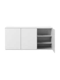 Weißes Sideboard Join mit Türen, Mitteldichte Holzfaserplatte, lackiert, FSC®-zertifiziert, Holz, Weiß, B 180 x H 84 cm