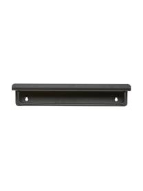 Półka ścienna z metalu z drążkiem Bow, Stal powlekana, Czarny, S 35 x W 7 cm