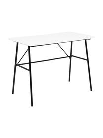 Escritorio Pascal, Tablero: tablero de fibras de dens, Estructura: metal con pintura en polv, Blanco, An 100 x F 55 cm