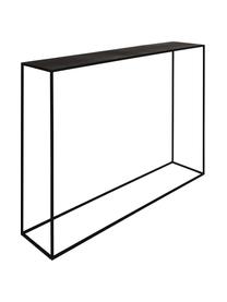 Consola de metal Expo, Metal con pintura en polvo, Negro, An 110 x F 25 cm