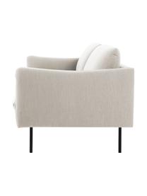 Sofa Moby (2-Sitzer) mit Metall-Füßen, Bezug: Polyester Der hochwertige, Gestell: Massives Kiefernholz, FSC, Füße: Metall, pulverbeschichtet, Webstoff Beige, B 170 x T 95 cm