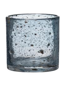 Teelichthalter Mina aus Glas, Glas, Blau, Ø 11 x H 12 cm