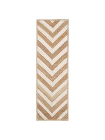 Alfombra corredor artesanal de yute Eckes, 100% yute, Beige, blanco, An 80 x L 250 cm
