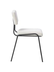 Manšestrové čalouněné židle Mats, 2 ks, Bílá, Š 50 cm, V 80 cm
