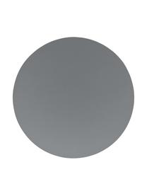 Manteles individuales redondos de cuero sintético Pik, 2 uds., Plástico (PVC) es aspecto de cuero, Gris, Ø 38 cm