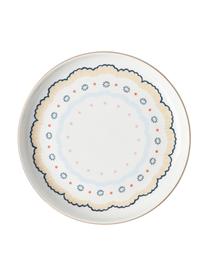 Komplet talerzy śniadaniowych Flamboyant, 4 elem., Porcelana, Wielobarwny ze złotą krawędzią, Ø 19 x W 3 cm