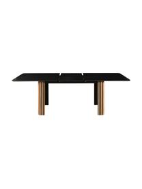 Stół do jadalni Linea, rozkładany, Czarny, drewno dębowe, S 180 do 230 x G 90 cm