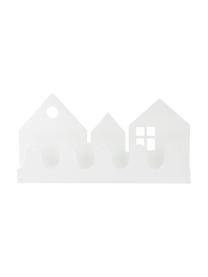 Kinder-Wandgarderobe Village in Weiß, Metall, pulverbeschichtet, Weiß, B 32 x H 16 cm