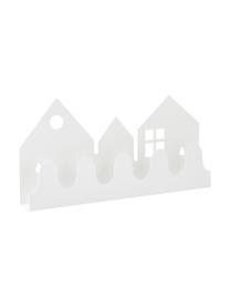 Kinder-Wandgarderobe Village in Weiß, Metall, pulverbeschichtet, Weiß, B 32 x H 16 cm