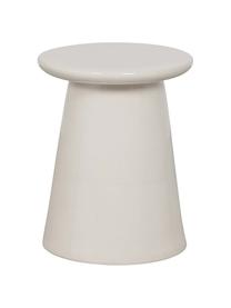 Handgemaakte bijzettafel Button van keramiek, Keramiek, Wit, Ø 35 x H 45 cm