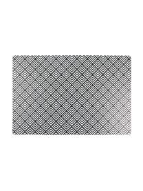 Kunststoff-Tischsets Deco Life, 6er Set, PVC-Kunststoff, Schwarz, Grau, B 30 x L 45 cm