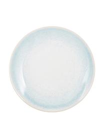 Assiettes à dessert en porcelaine Amalia, 2 pièces, Porcelaine, Bleu ciel, blanc crème, Ø 20 cm