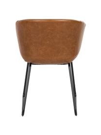 Čalouněná židle ze syntetické kůže Juri, Koňak, Š 55 cm, H 57 cm