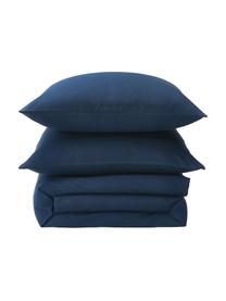 Flanell-Bettdeckenbezug Biba, Webart: Flanell Flanell ist ein k, Marineblau, B 135 x L 200 cm